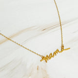 Mama Script Necklace by Ellisonyoung.com