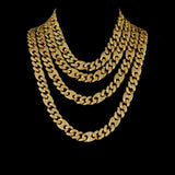 15mm/19mm Diamond Mariner Cuban Chain in Yellow Gold by Custom Gold Grillz