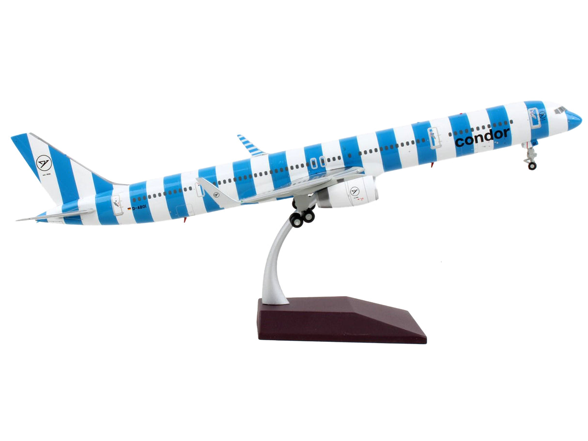 Boeing 757-300 Commercial Aircraft "Condor Airlines" Blue and White Stripes "Gemini 200" Series 1/200 Diecast Model Airplane by GeminiJets