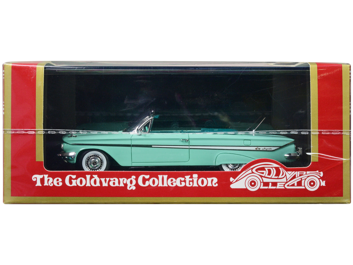 1961 Chevrolet Impala Convertible Light Green with Green Interior Limited Edition to 240 pieces Worldwide 1/43 Model Car by Goldvarg Collection