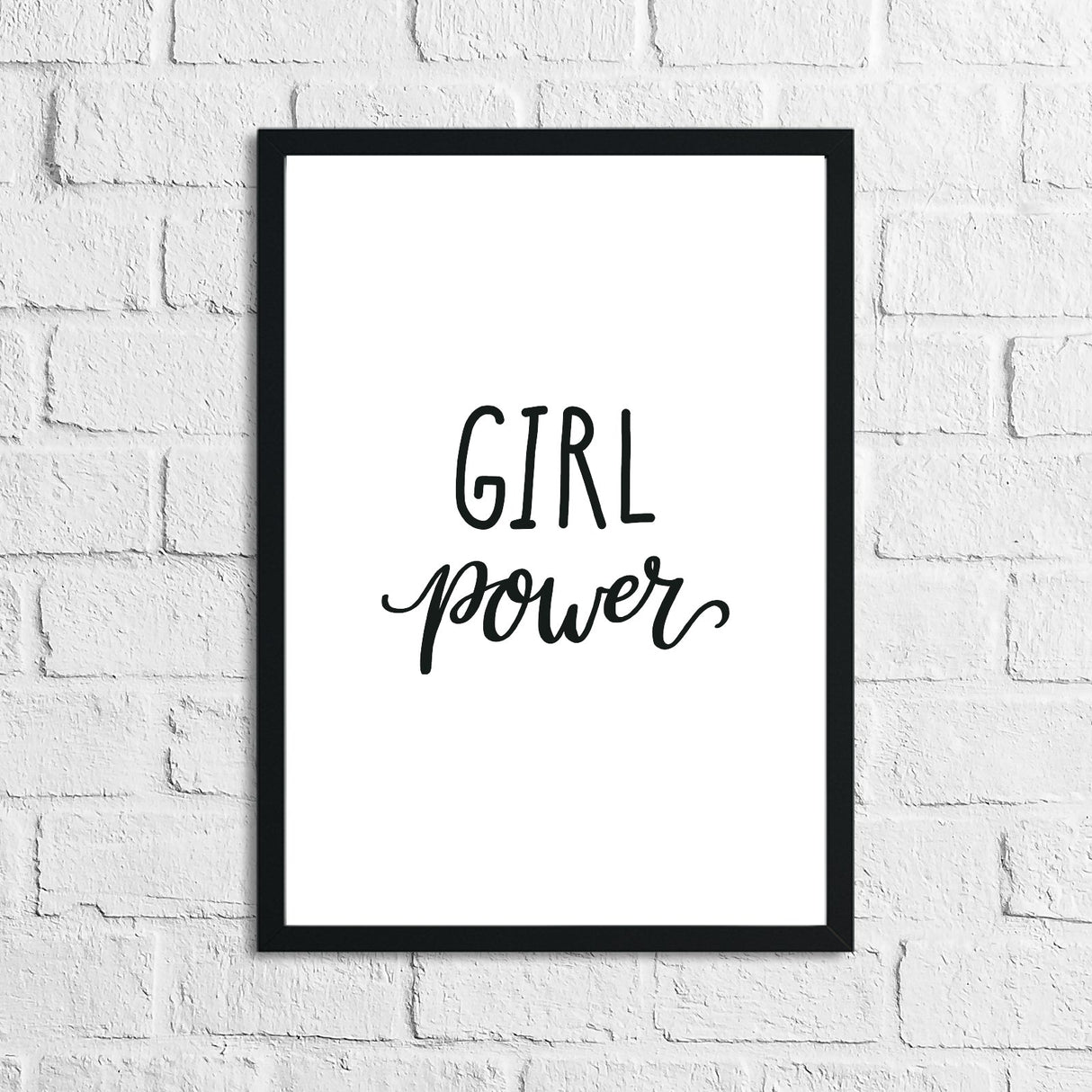 Scandinavian Girl Power Children's Nursery Bedroom Wall Decor Print by WinsterCreations™ Official Store