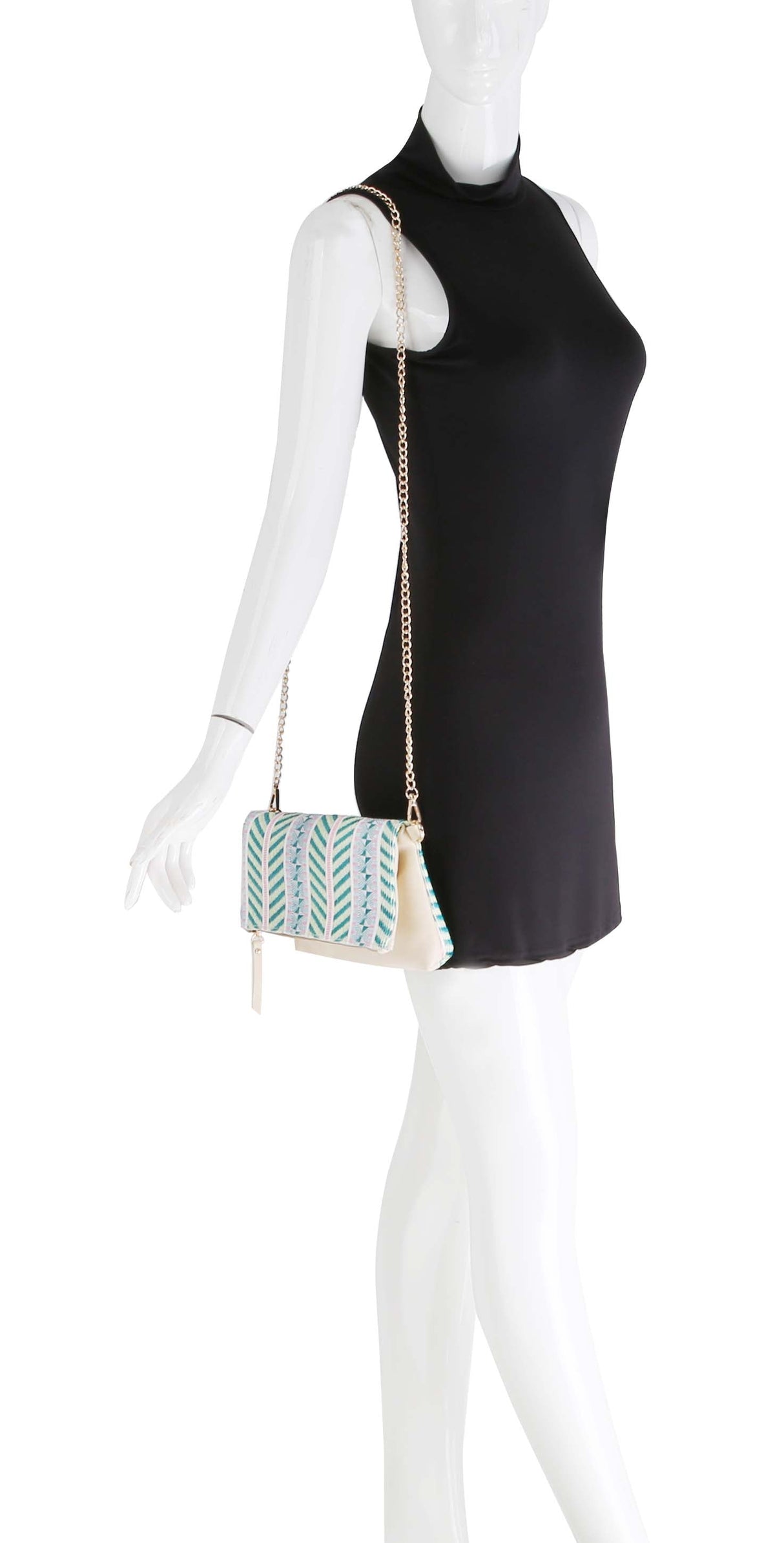 Envelope Crossbody Bag with Gold Chain bag by hfstylish