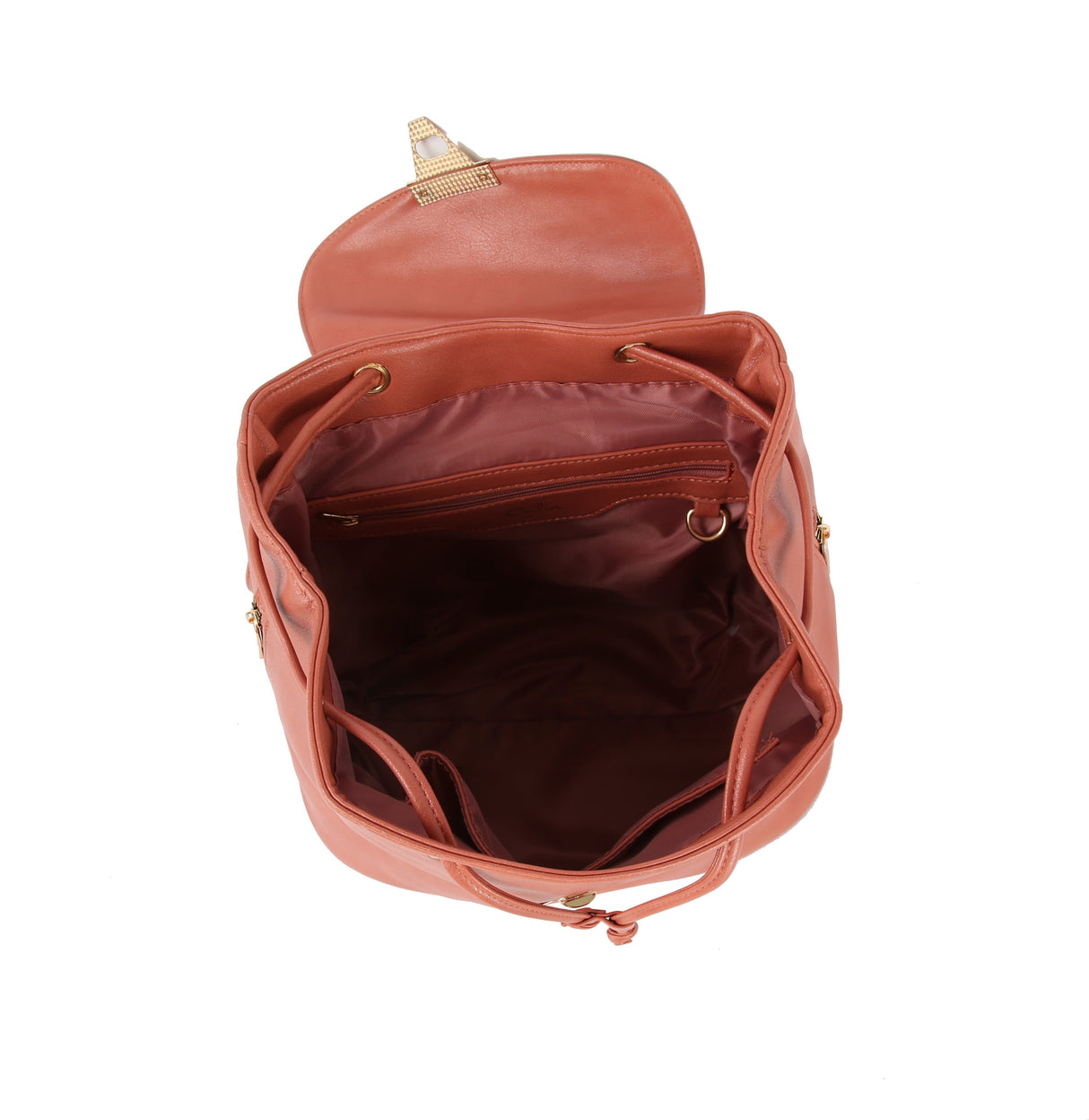 Shiny leather fashion backpack by hfstylish