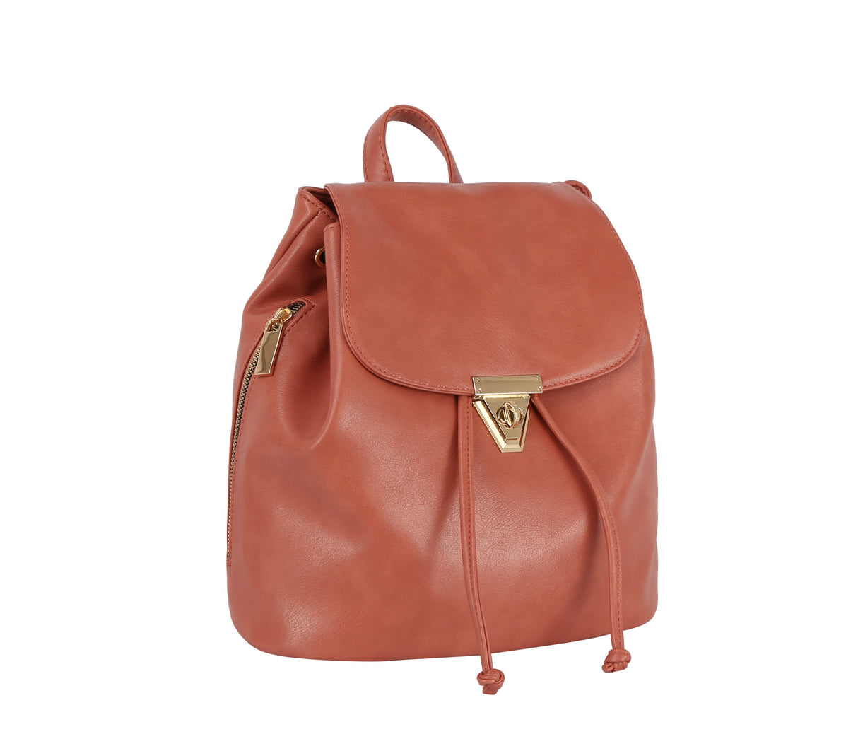 Shiny leather fashion backpack by hfstylish