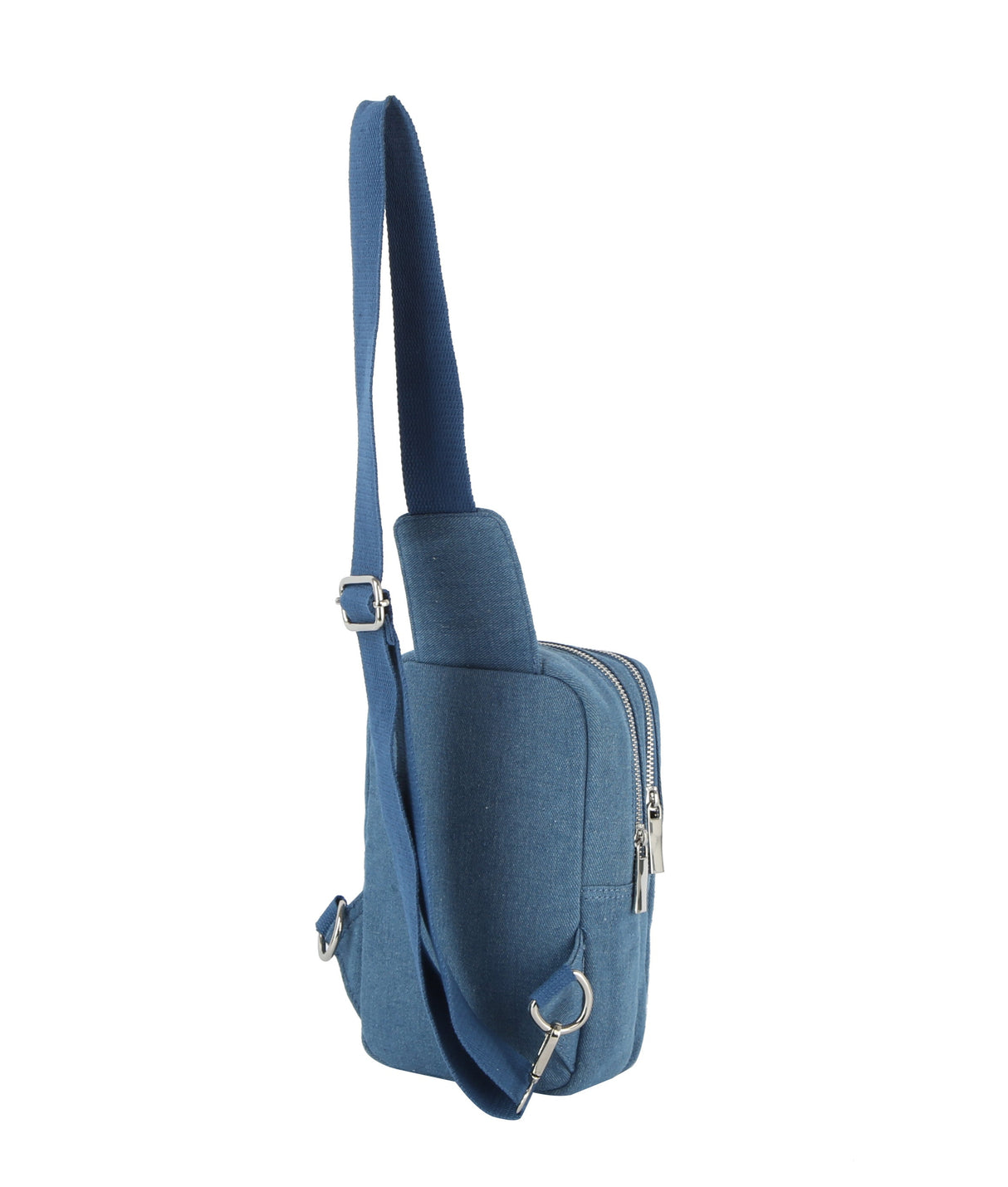 Front pocket denim sling bag by hfstylish