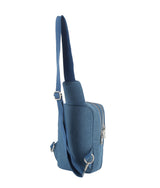 Front pocket denim sling bag by hfstylish