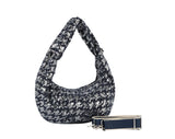 Sequin denim shoulder bag by hfstylish