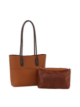 2 in 1 button detailed front pocket tote by hfstylish