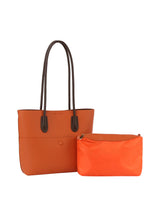 2 in 1 button detailed front pocket tote by hfstylish