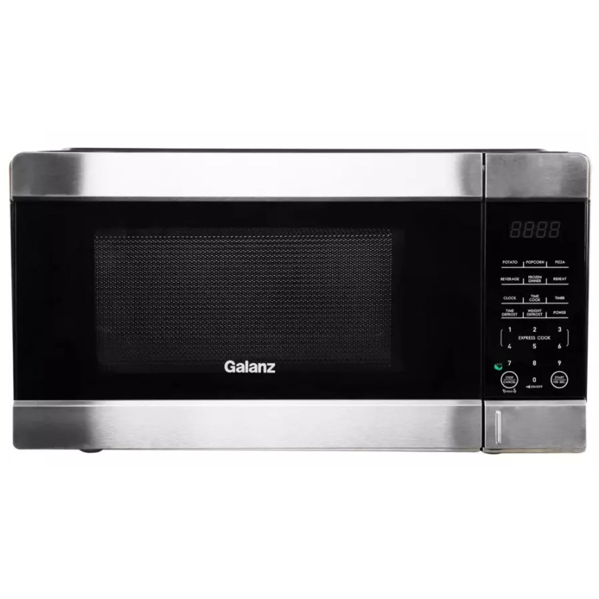 Galanz 1.1 Cubic Foot 1000-Watt Microwave Oven With Stainless Accents - Steel - 1.1 cubic ft