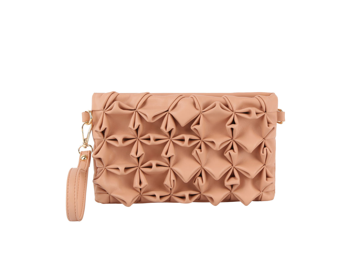 Ruched clutch by hfstylish