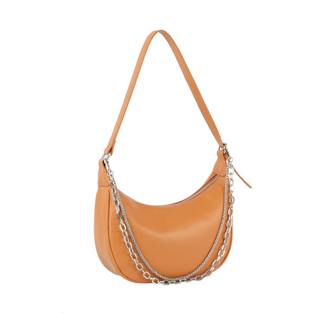 Women Chain Detail Crescent Shoulder bag by hfstylish