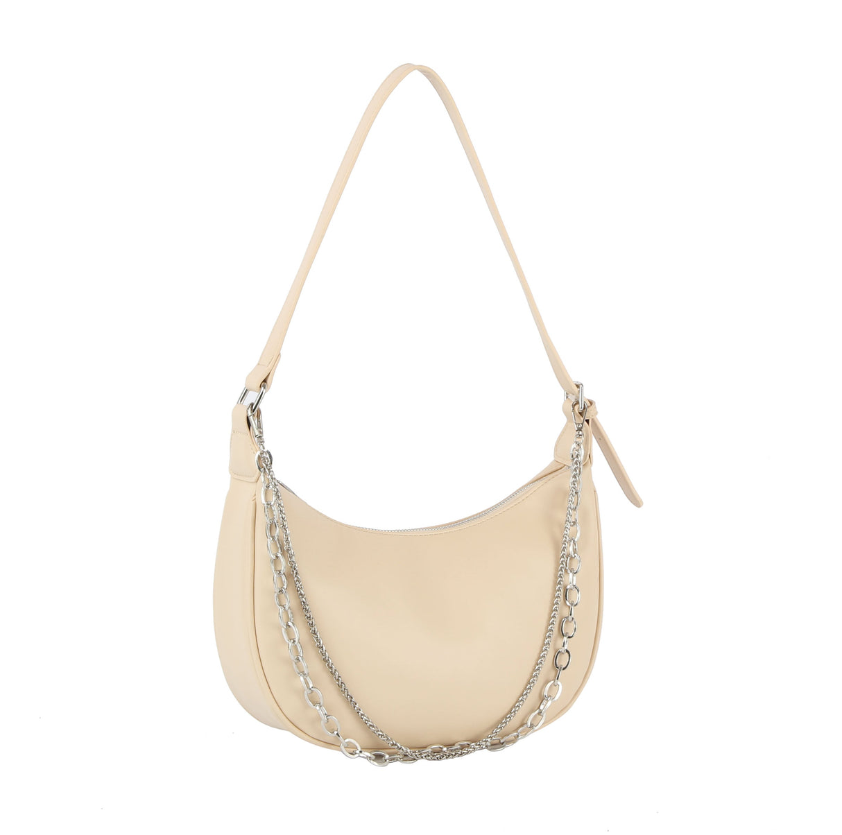 Women Chain Detail Crescent Shoulder bag by hfstylish