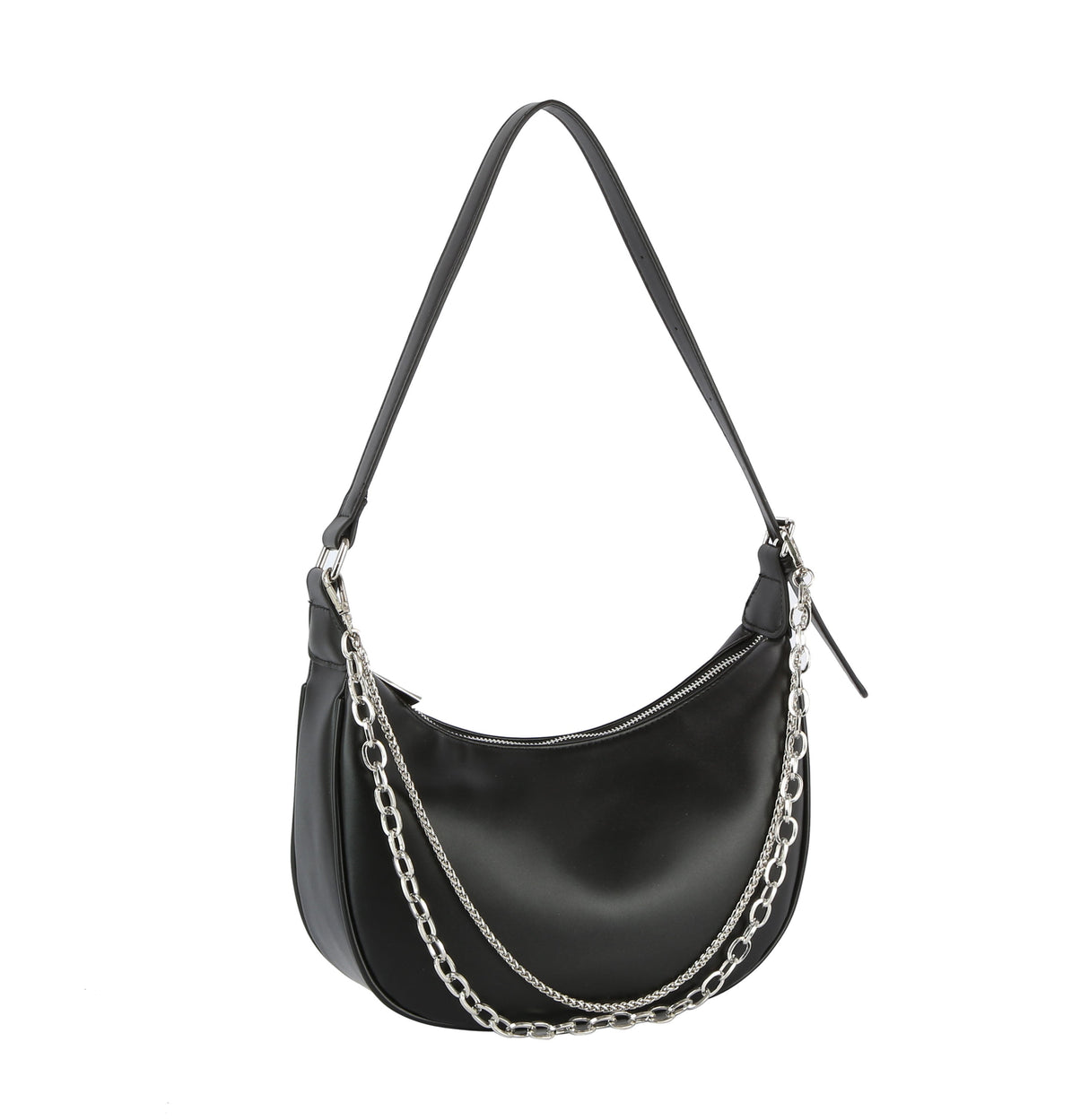 Women Chain Detail Crescent Shoulder bag by hfstylish