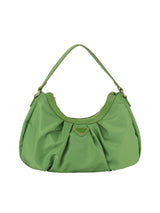 Scrunched dumpling nylon daily hobo bagg by Handbag Factory