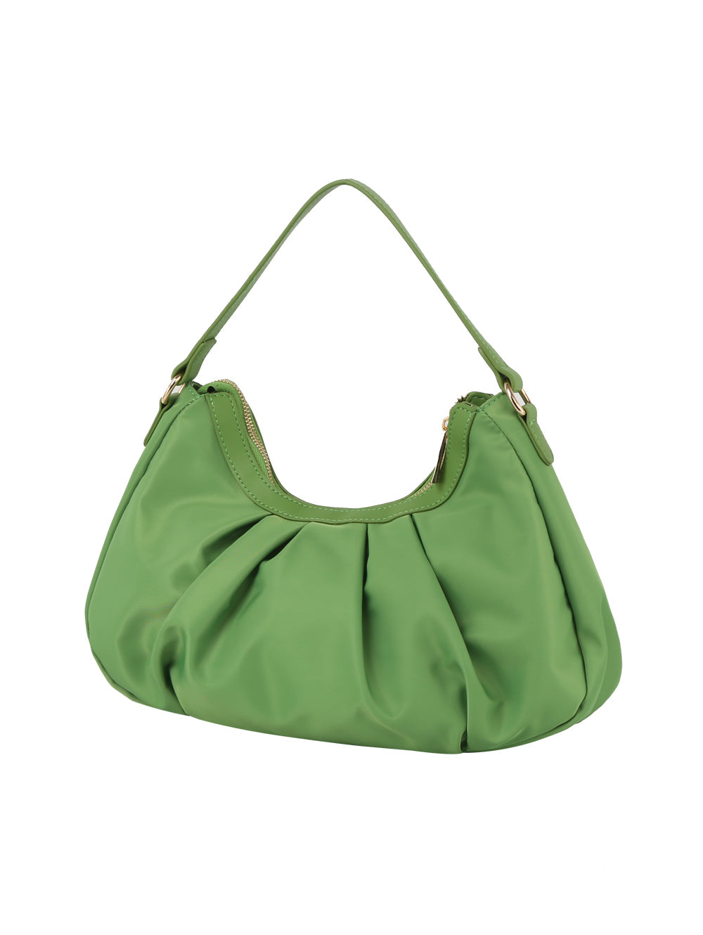 Scrunched dumpling nylon daily hobo bagg by Handbag Factory