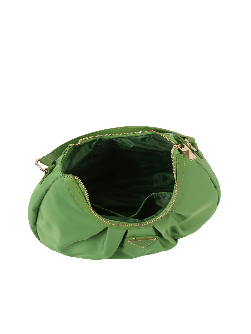 Scrunched dumpling nylon daily hobo bagg by Handbag Factory