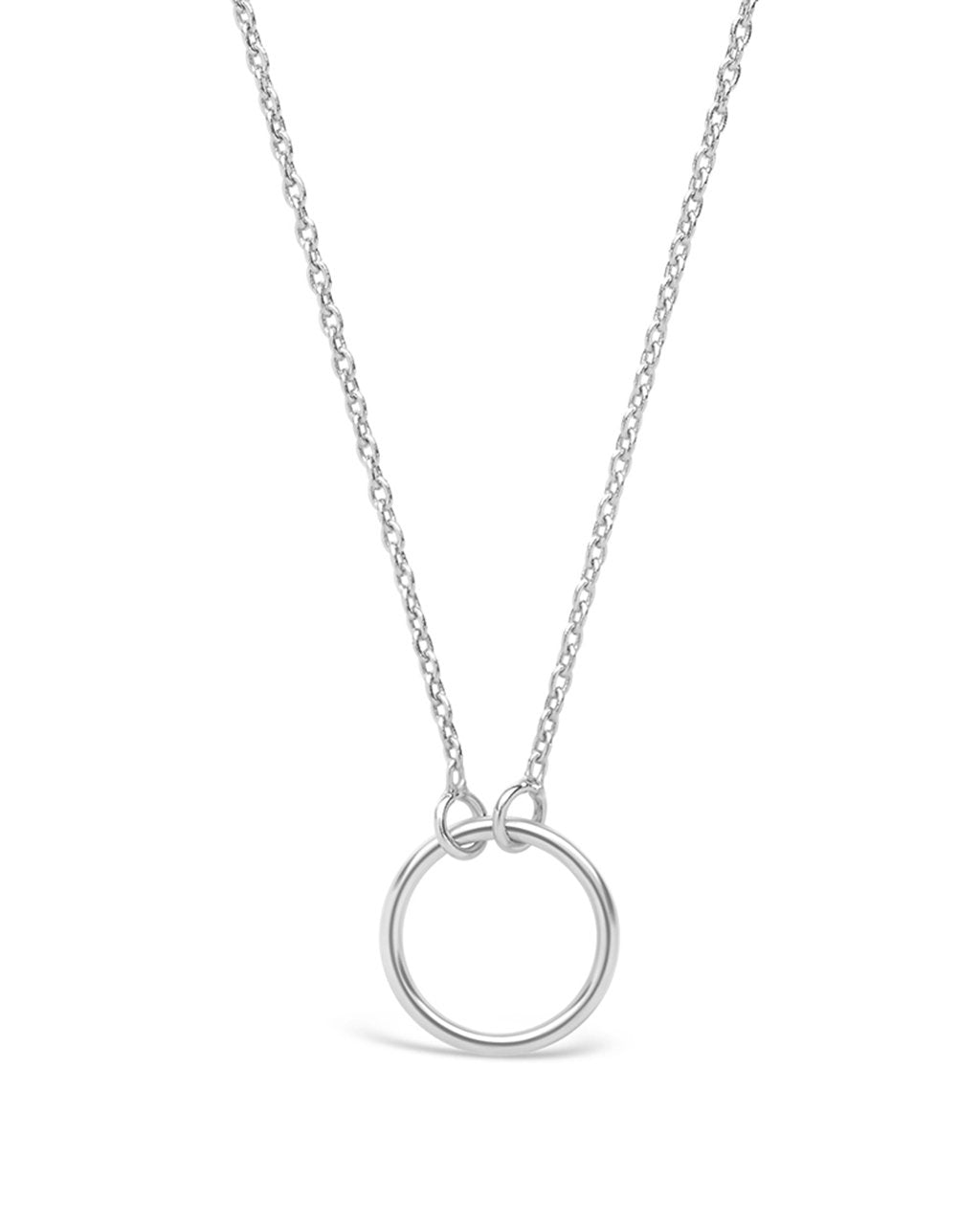 Sterling Silver Open Circle Necklace by Sterling Forever