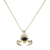 Studded Craw Fish Pendant Necklace by BeyondEnvy