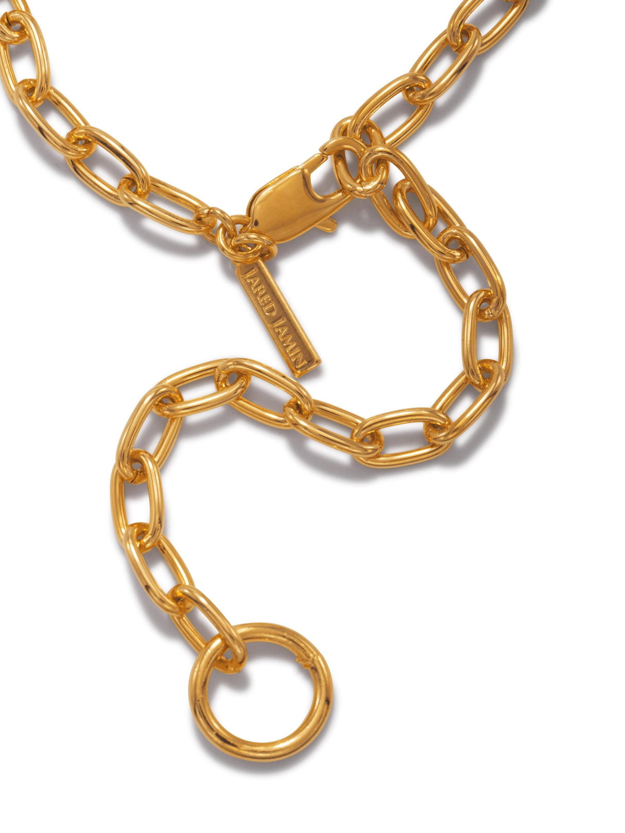 Gold Chain Reaction Necklace by JAREDJAMIN Jewelry