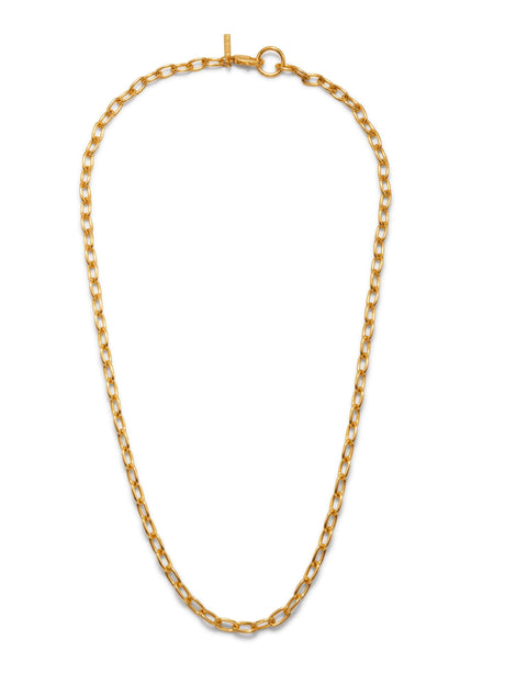 Gold Chain Reaction Necklace by JAREDJAMIN Jewelry