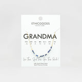 Morse Code Dainty Stone Necklace // Grandma by ETHICGOODS