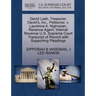 David Lash, Treasurer, David's, Inc., Petitioner, V. Laurence A. Nighosian, Revenue Agent, Internal Revenue U.S. Supreme Court Transcript of Record wi