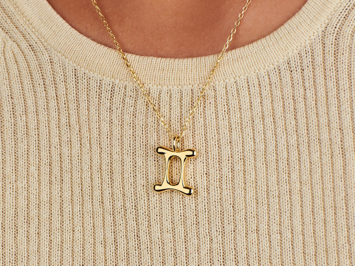 Gemini Zodiac Necklace by Little Sky Stone