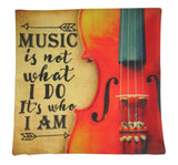 Gifts for Music Lovers | Music is What I Am | Pillow Cover | Home Decor | Throw Pillow | Gift for Musician | Music decor | Music Gifts by UniikPillows