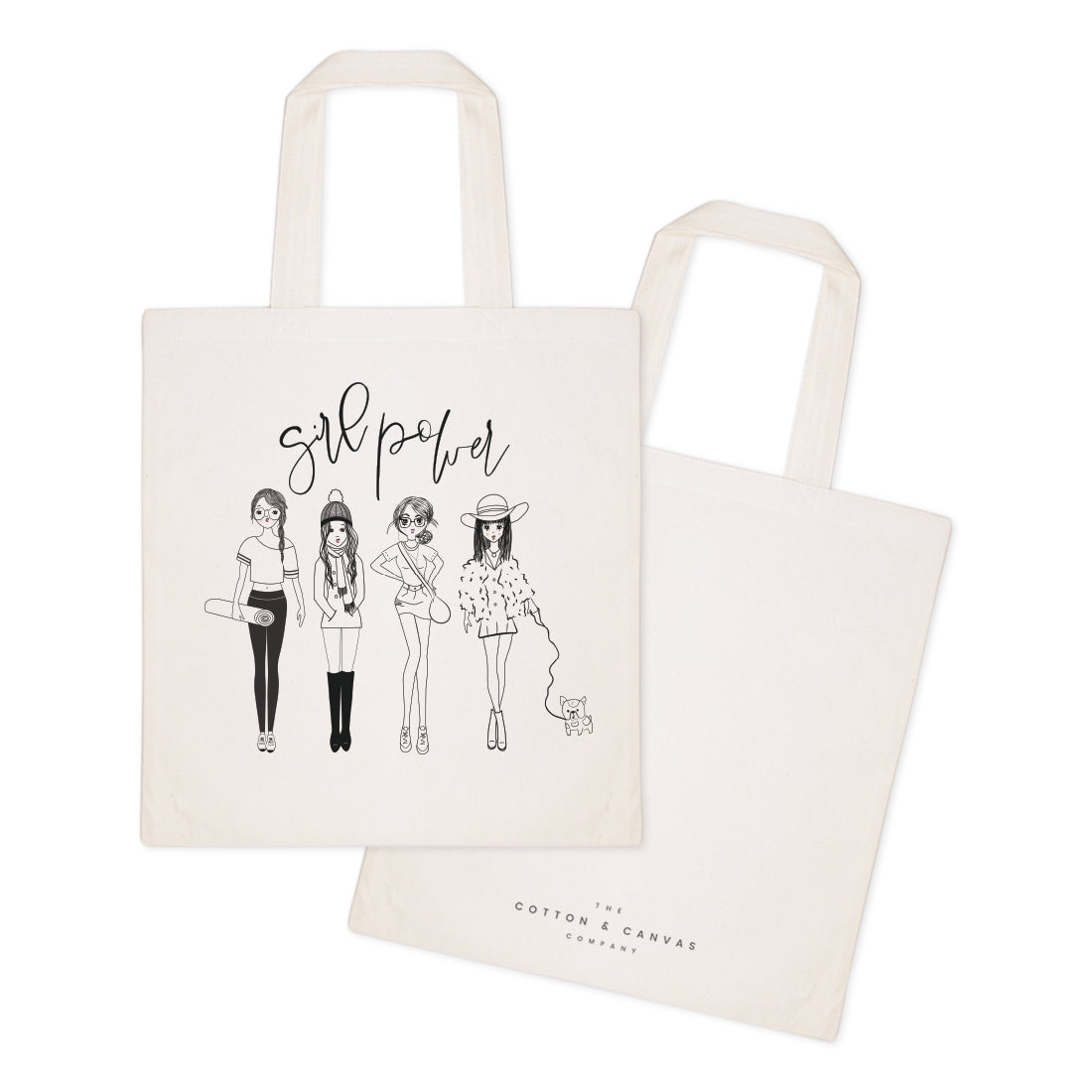 Girl Power Cotton Canvas Tote Bag by The Cotton & Canvas Co.