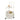 Modern Sofa Side Table on Lockable Wheels for Living Room Bedroom Study-White