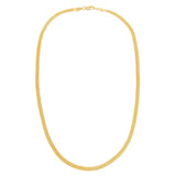 Herringbone Chain Necklace by By Adina Eden