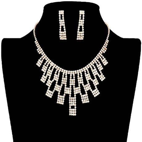 Rhinestone Pave Necklace by Madeline Love