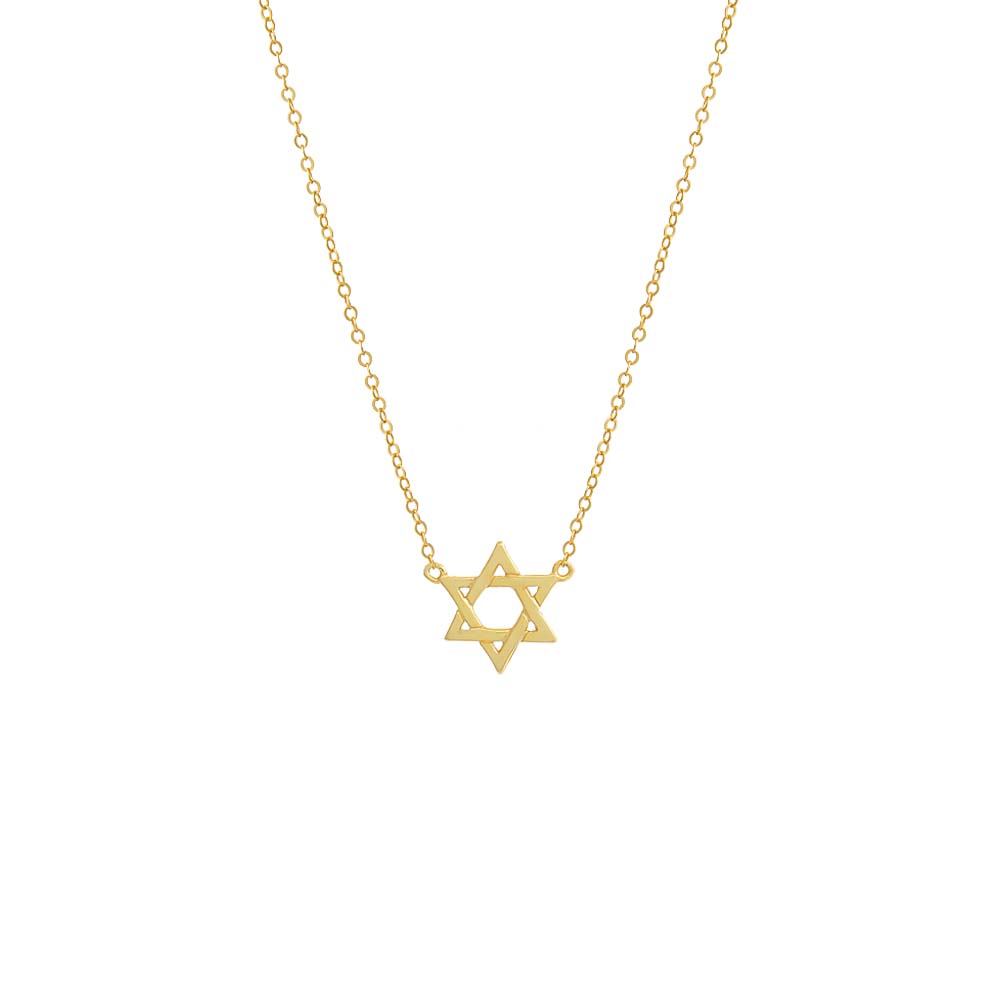 Solid Star Of David Necklace by By Adina Eden