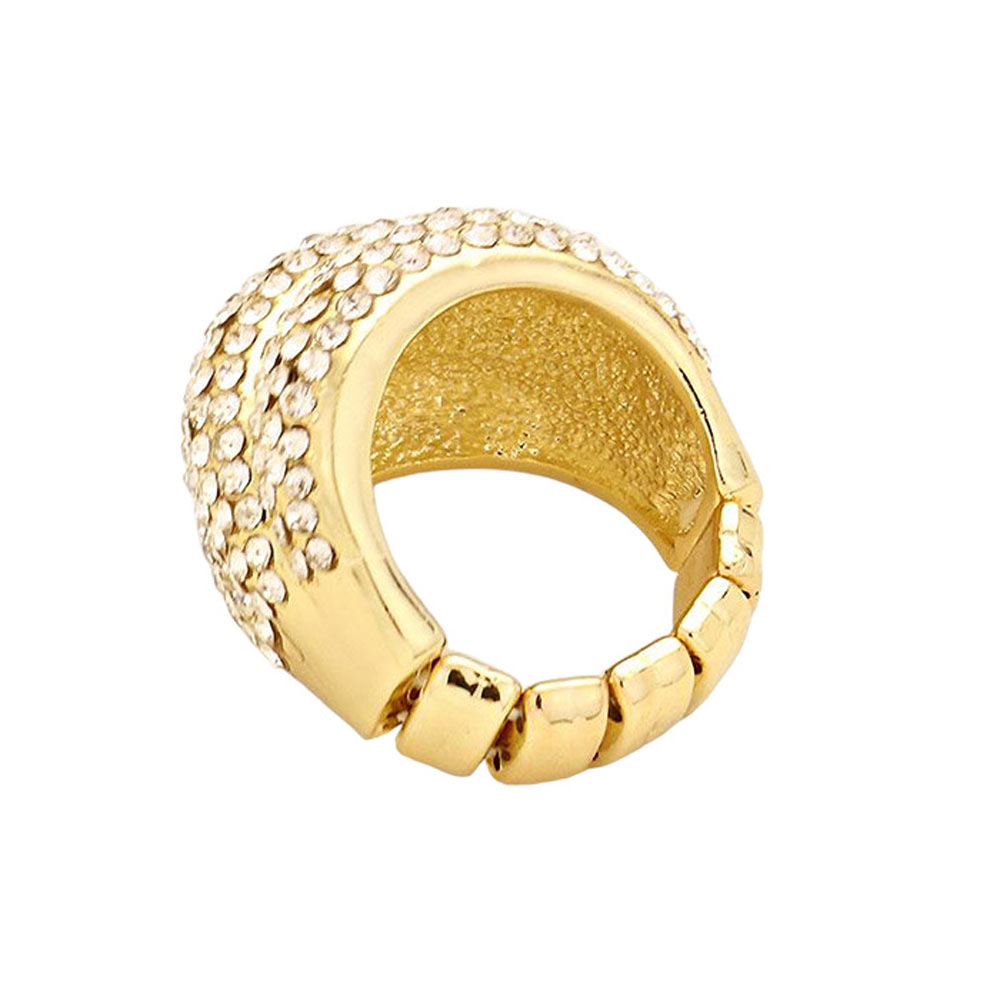 Crystal Pave Stretch Ring by Madeline Love