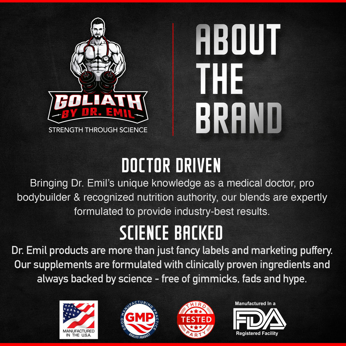 Goliath - ARGININE 3000 by Dr Emil Nutrition