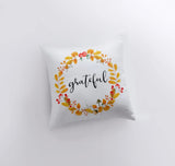 Grateful Pillow Cover |  Fall Thanksgiving Decor | Farmhouse Pillows | Country Decor | Fall Throw Pillows | Cute Throw Pillow | Gift for her by UniikPillows