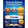 3 Florida FAST Grade 3 Math Practice Tests: Full-Length Test Prep with Detailed Answer Explanations