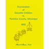 Enumeration of Educatable Children in Pontotoc County, Mississippi, 1892