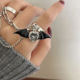 Nocturnal Royal Cross Ring by The Cursed Closet