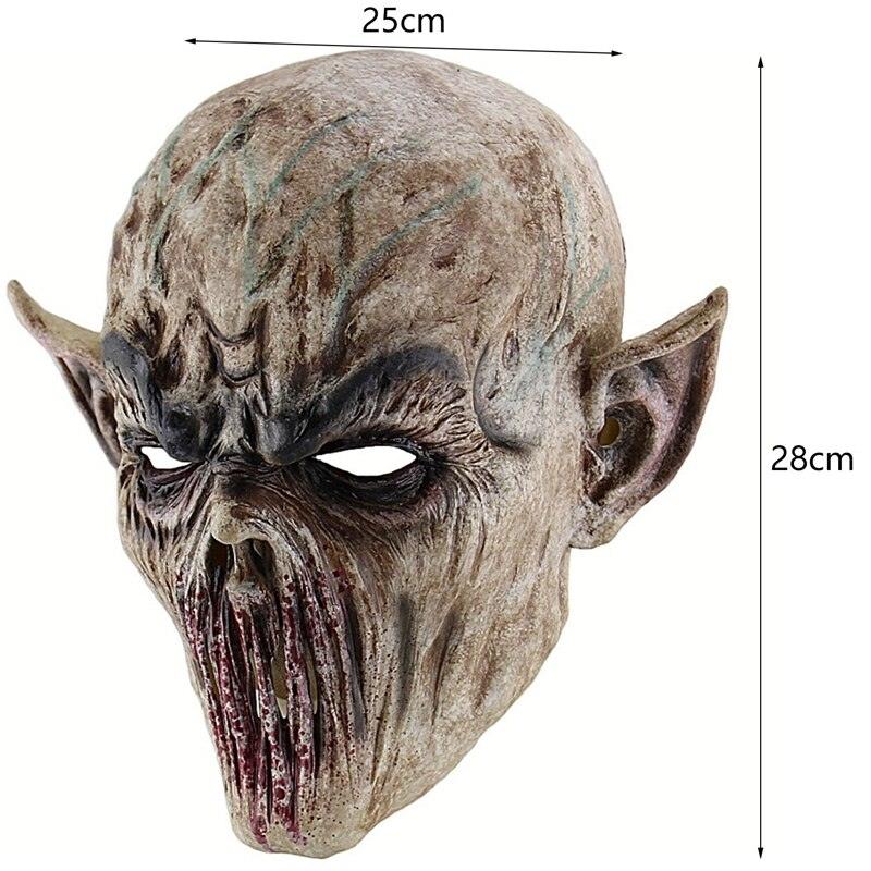 Halloween Bloody Scary Horror Mask Adult Zombie Mask Latex Costume Party Full Head Cosplay Mask by Js House - Vysn