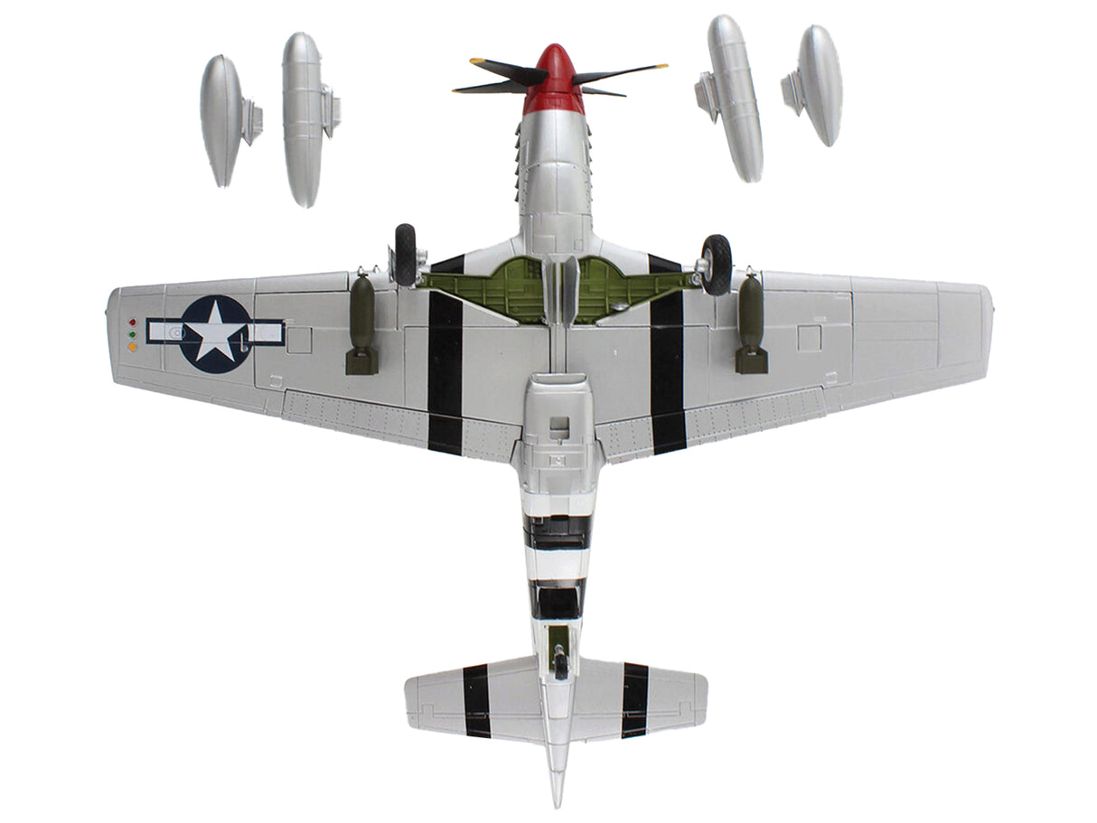 North American P-51D Mustang Fighter Aircraft "335th Fighter Squadron 4th Fighter Group Captain Ted Lines" United States Army Air Force "Air Power Series" 1/48 Diecast Model by Hobby Master