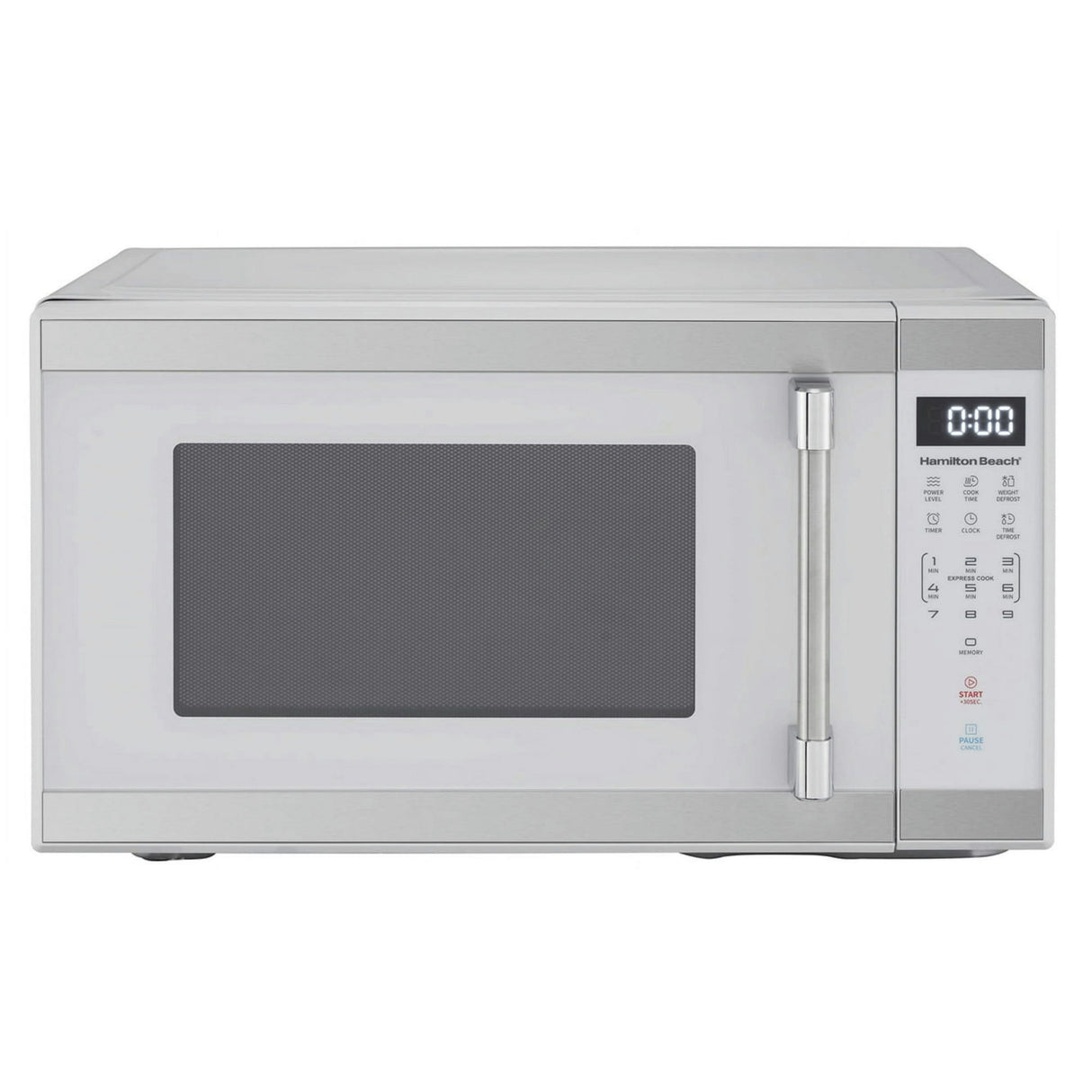 Hamilton Beach 1.1 Cubic Foot 1000-Watt Microwave Oven With Stainless Accents - Steel - 1.1 cubic ft