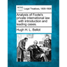 Analysis of Foote's Private International Law: With Introduction and Leading Cases.