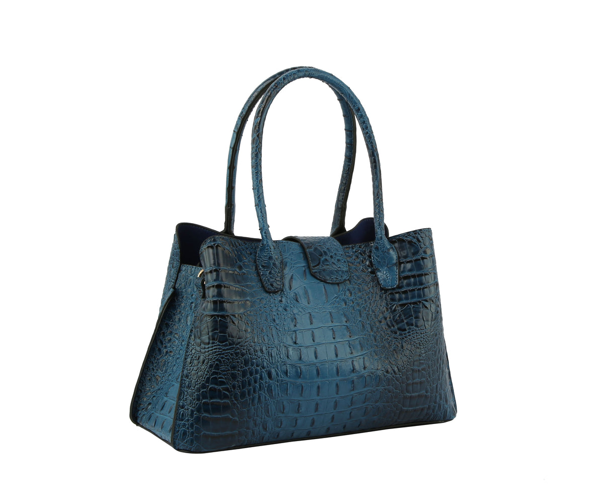 Satchel Purse Top Handle Croc Shoulder Bag Women by hfstylish