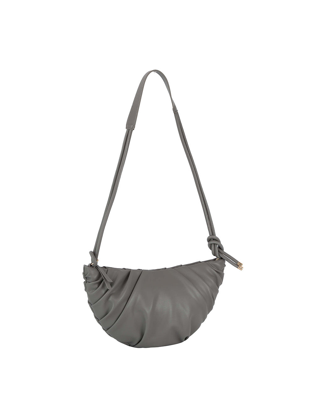 Pleated knotted shoulder bag by hfstylish