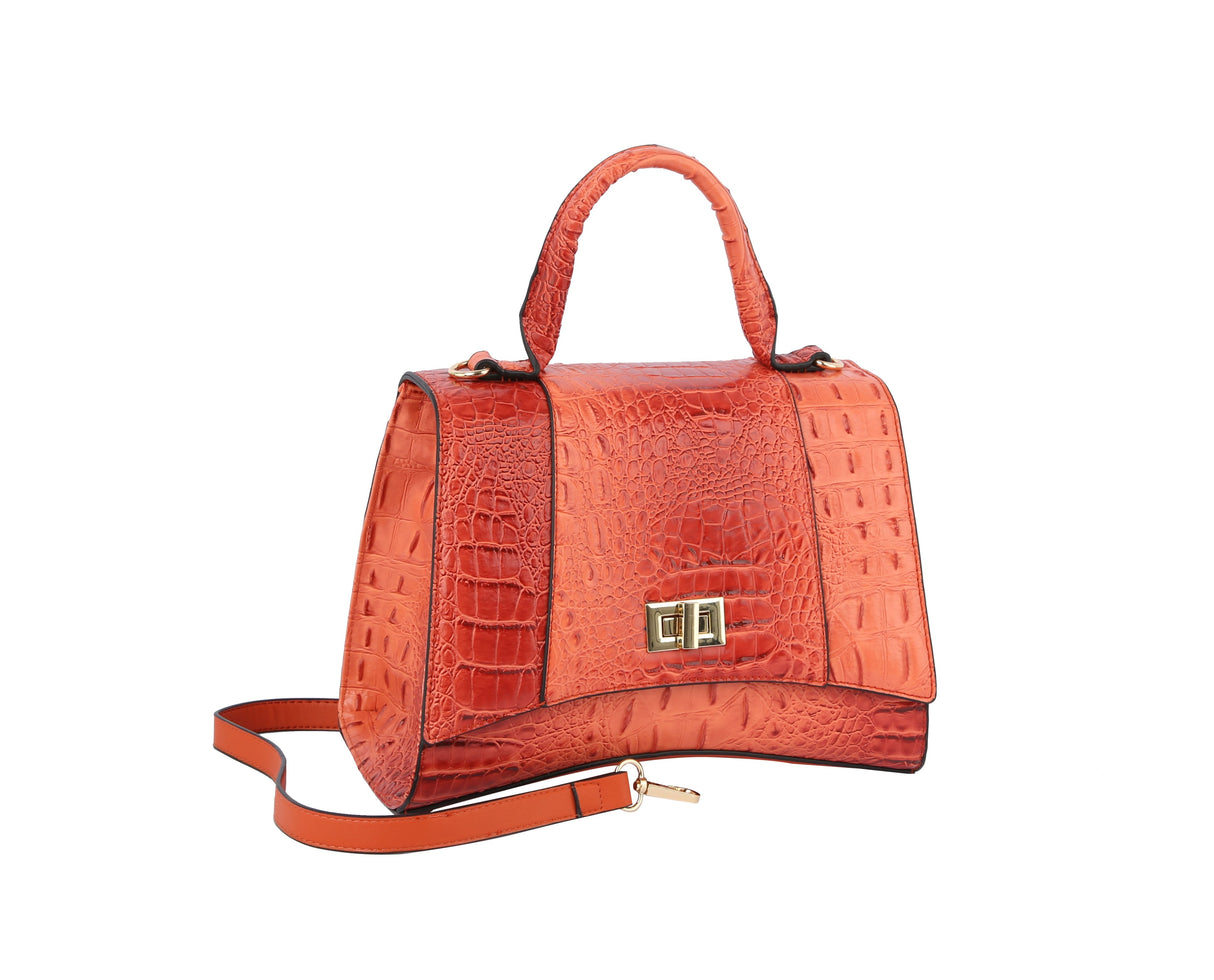 Fashion Crocodile Unique Satchel with Wallet by hfstylish