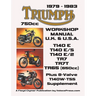 TRIUMPH 750cc TWINS 1979-1983 WORKSHOP MANUAL: ALL UK, GENERAL EXPORT & USA MODELS INCLUDING THE 650cc TR65