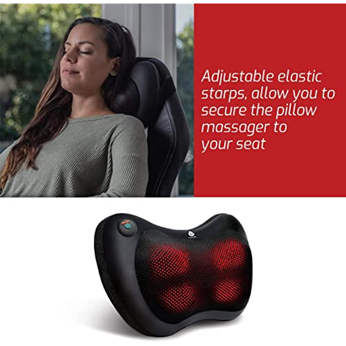 Shiatsu Heating Neck & Back Massager by Pursonic