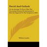 David And Goliath: Or An Attempt To Prove That The Newtonian System Of Astronomy Is Directly Opposed To The Scriptures (1833)